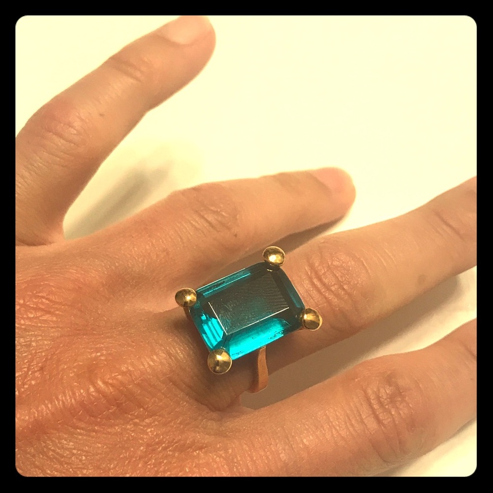 EUC Vintage Costume Cocktail Ring Size 8.5
